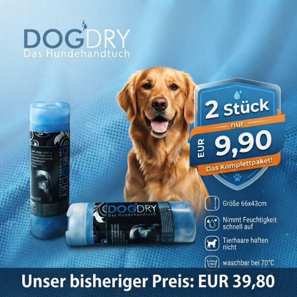 DOGDRY Das Hundehandtuch 2 Stück